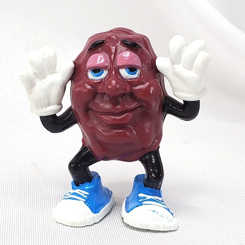 VTG 1987 California Raisins Hands Up Figurine Hand-Painted PVC Character